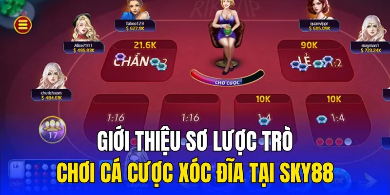 Giới thiệu sơ lược trò chơi cá cược xóc đĩa tại Sky88